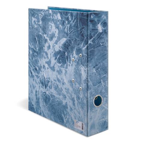 HERMA 19650, Motiv-Ordner „Ice“, 70 mm breit , DIN-A4-Ordner, aus robustem Karton, praktische Hebelmechanik