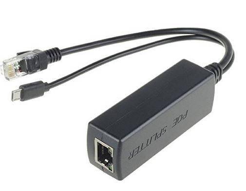 PoE-Verteiler, 5V 2.4A Ethernet auf RJ45 + MicroUSB