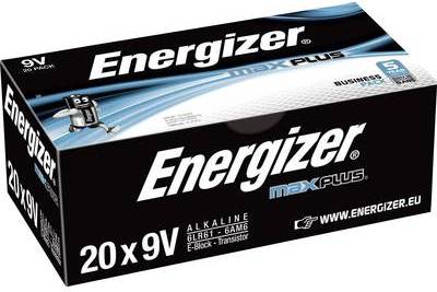 Energizer 9 V Block-Batterie Alkali-Mangan Max Plus Industrial 9 V 20 St