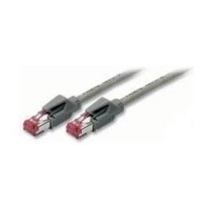 Patchkabel S/FTP, PiMF, Cat 6, grau, 1,5 m halogenfrei, mit Draka-Kabel und Hirosesteckern TM21 (bisherige Bezeichnung