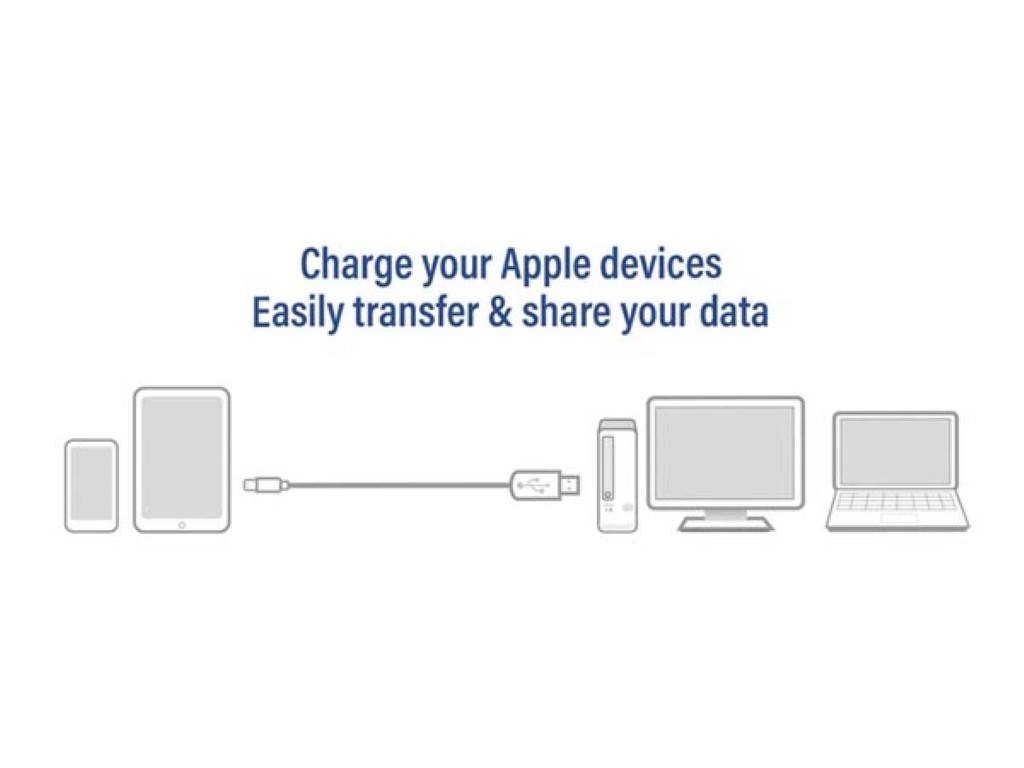 USB Lightning Kabel für Apple 1.0 m - MFI zertifiziert