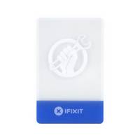 iFixit Reparatur-Werkzeugkarte mit einem Schraubenschlüssel-in-Hand-Logo und blauer Fußzeile mit der Beschriftung "iFixit"