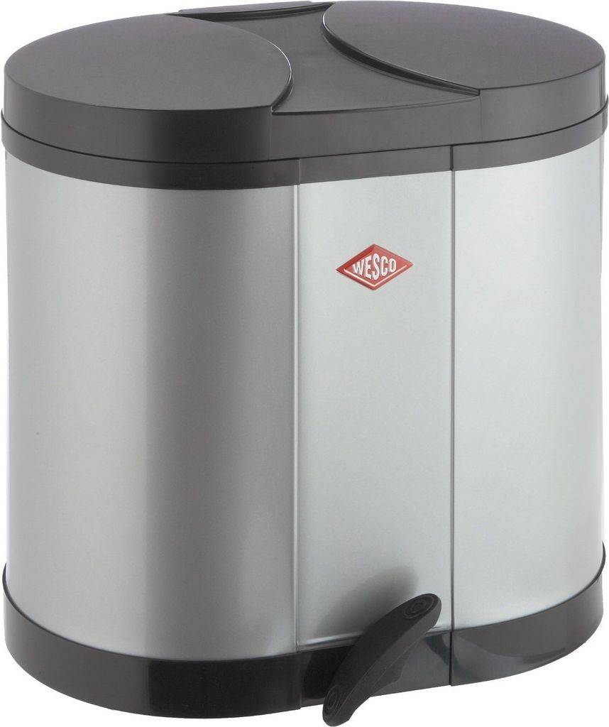 Öko-Sammler Mülltrenner 30l Silber (170611-11)