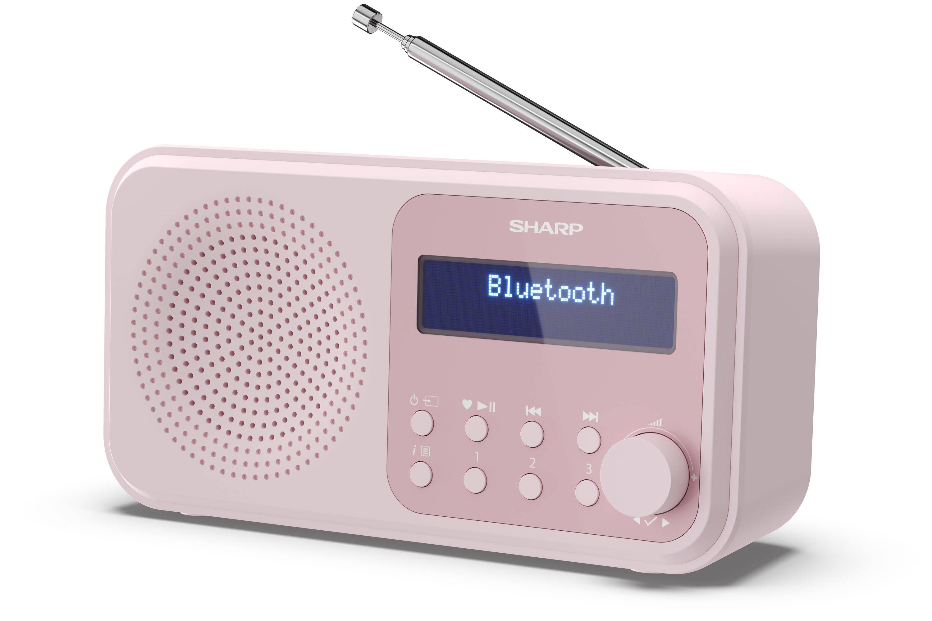 SHARP DR-P420(PK) - Tragbares Digitalradio TOKYO – Blossom Pink