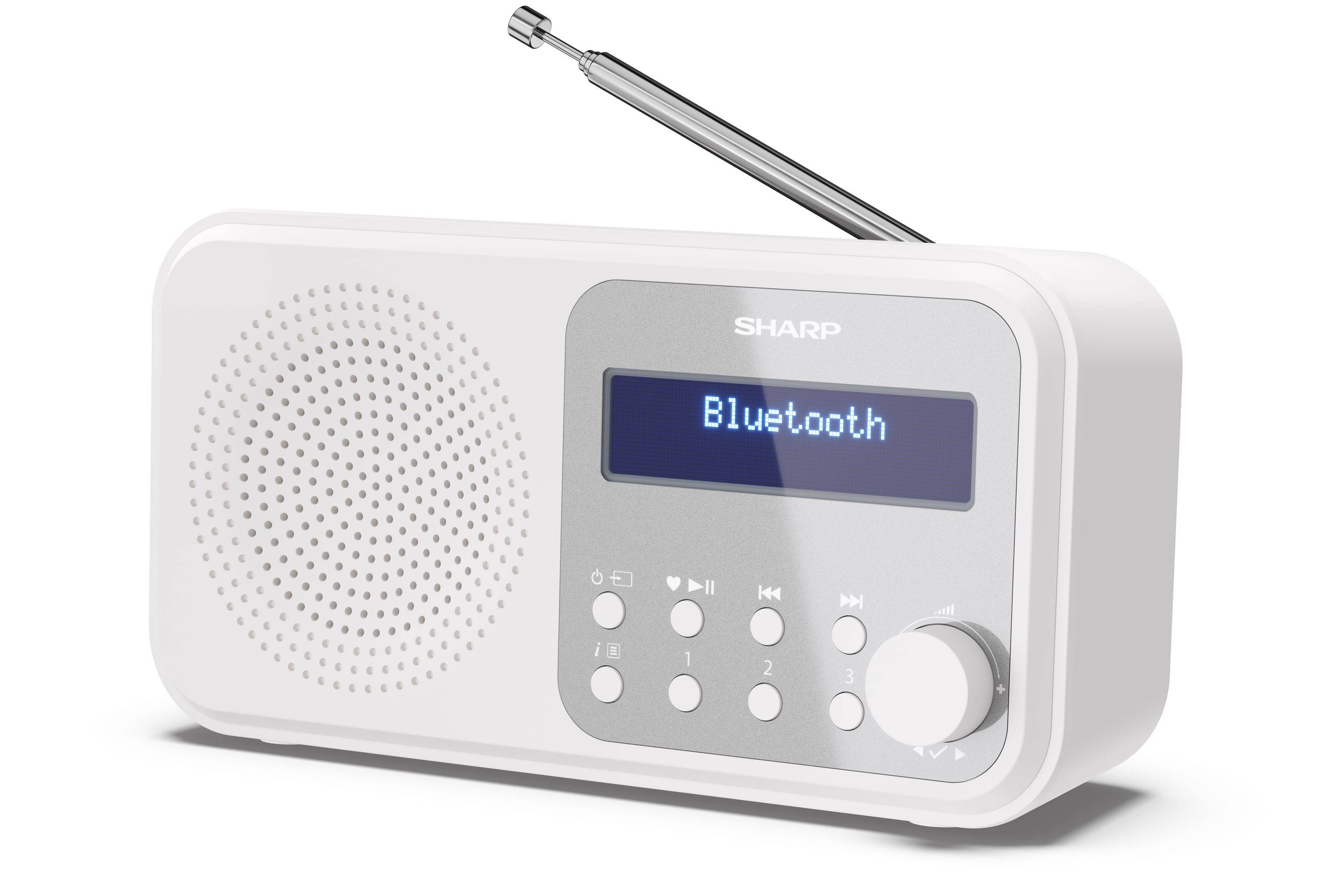 SHARP DR-P420(WH) - Tragbares Digitalradio TOKYO – Snowy White