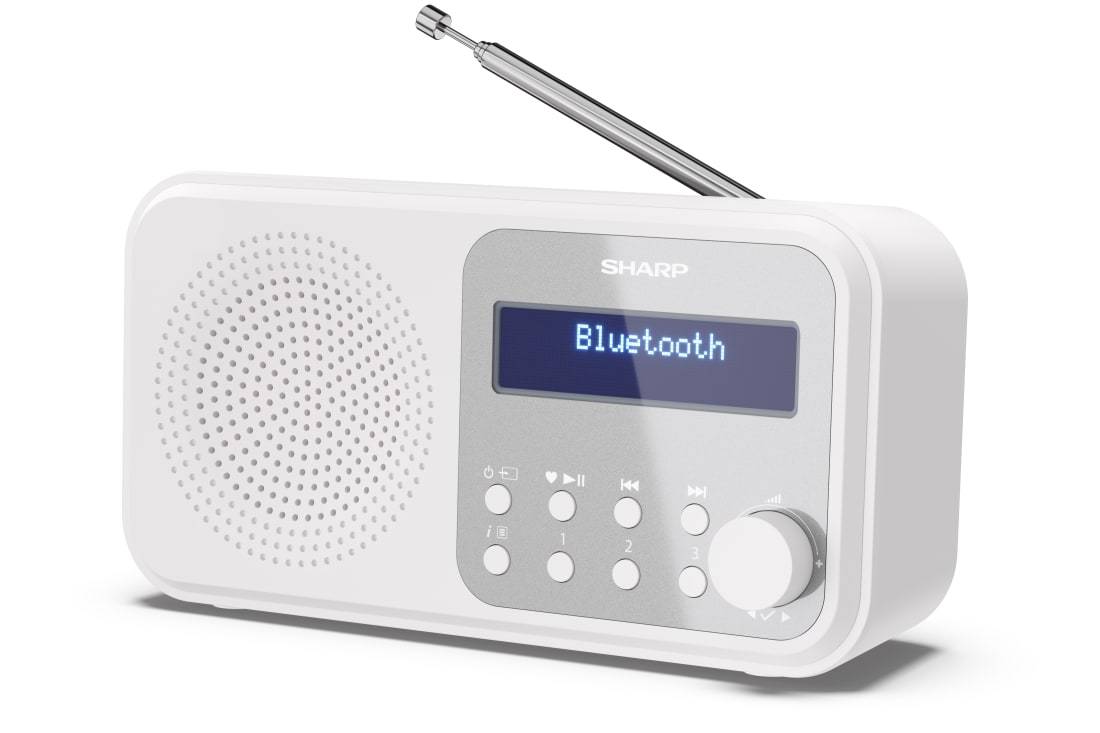 Sharp Tokyo DR-P420 - Tragbares DAB-Radio - Schneeweiß