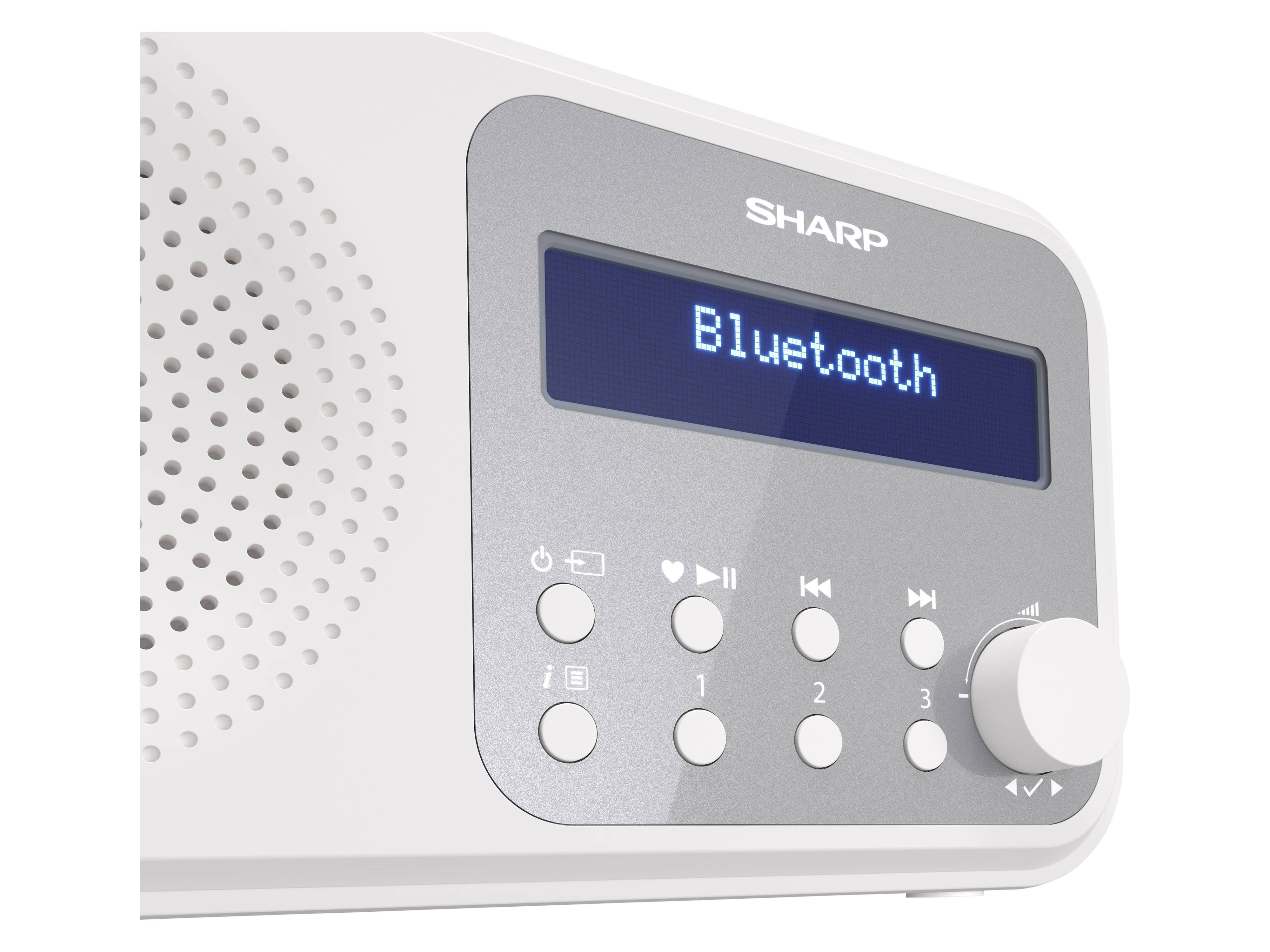 SHARP DAB+/FM Radio DR-P420, USB, Bluetooth, weiß