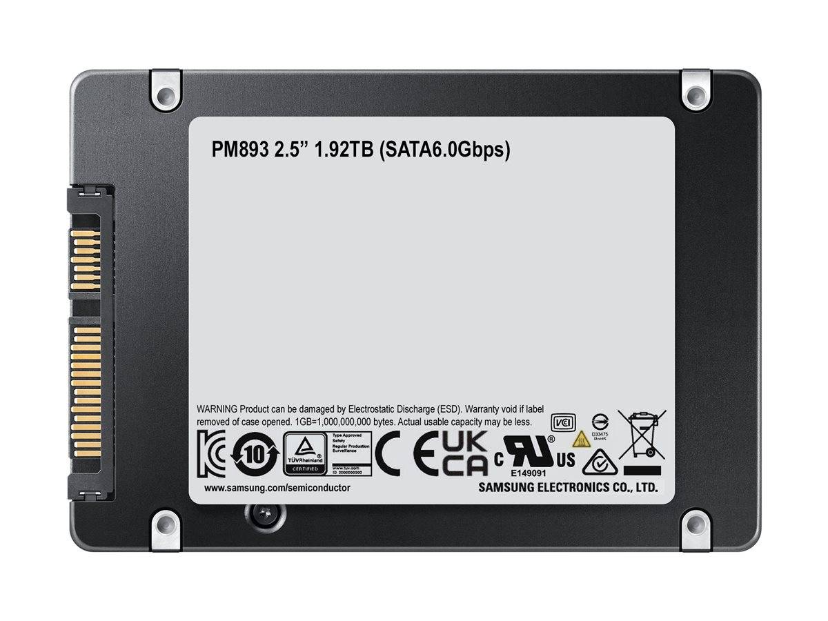 Samsung PM893 MZ-7L31T900 - SSD - 1.92 TB - intern - 2.5"" (6.4 cm)