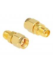 Delock Antennenadapter - RP-SMA (W) zu SMA (M) - Adapter RP-SMA Buchse zu SMA St