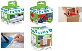 DYMO 2133400 selbstklebendes Etikett Abgerundetes Rechteck Entfernbar Gelb 220 Stück(e) (2133400)