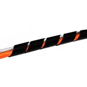 Spiral-Kabelschlauch, 6-60 mm, schwarz, 10 m Zum Bündeln der Kabel bei PC, TV, HiFi-Anlage usw