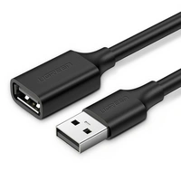 Ugreen Kabeladapter USB (weiblich) - USB (männlich) 2m schwarz (10316) Ugreen Kabeladapter USB (weiblich) - USB (männlich) 2m schwarz (10316)