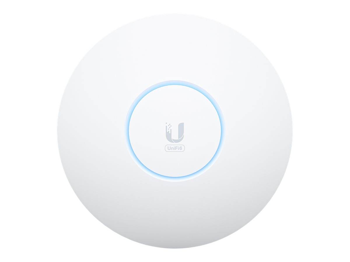 UbiQuiti UniFi U6 - Accesspoint - Wi-Fi 6E - 2.4 GHz, 5 GHz, 6 GHz - Wand- / Dec