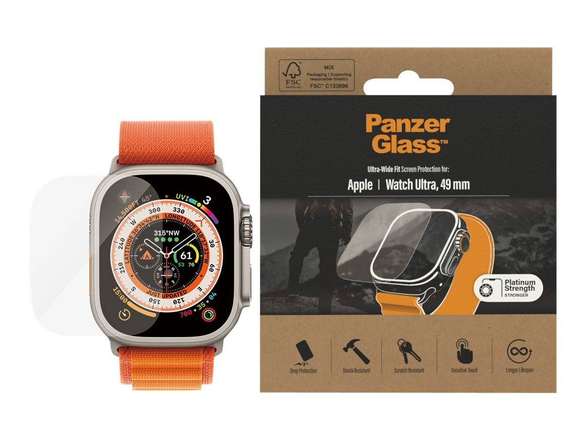 PanzerGlass Bildschirmschutz für Smartwatch - Glas - für Apple Watch Ultra (49 m