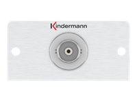 Kindermann Konnect 50 alu - Modulares Faceplate-Snap-In - BNC