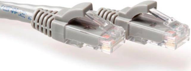 ACT Grey 3 meter LSZH U/UTP CAT6A patch cable with RJ45 connectors