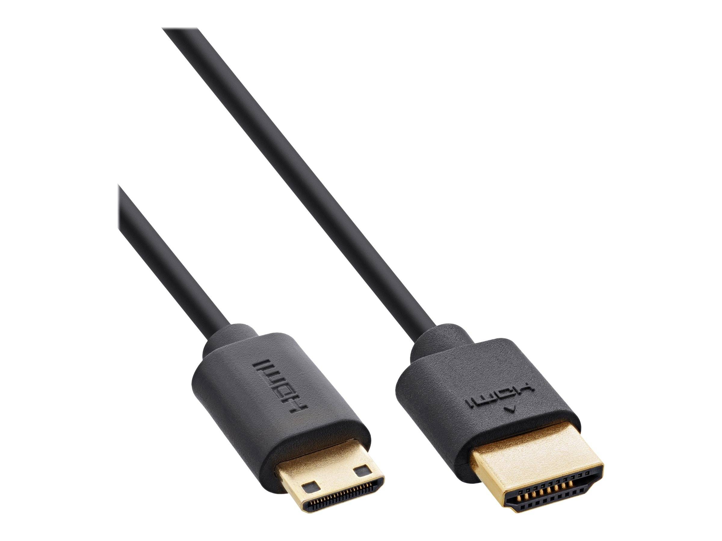 INLINE - Slim Ultra High Speed HDMI Kabel - 8K4K - A St. / C St. (Mini) - 0,5m