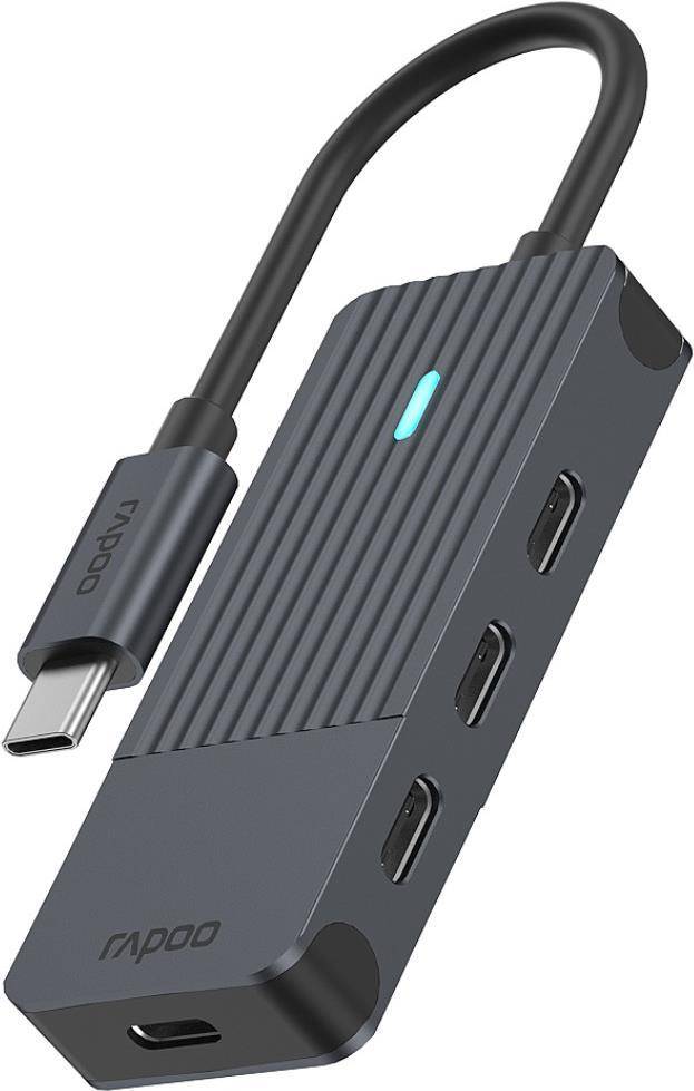 Rapoo USB-C Hub auf USB-C grau 00217696 - Hub