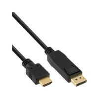 INLINE - 30er Bulk-Pack DisplayPort zu HDMI Konverter Kabel - schwarz - 2m