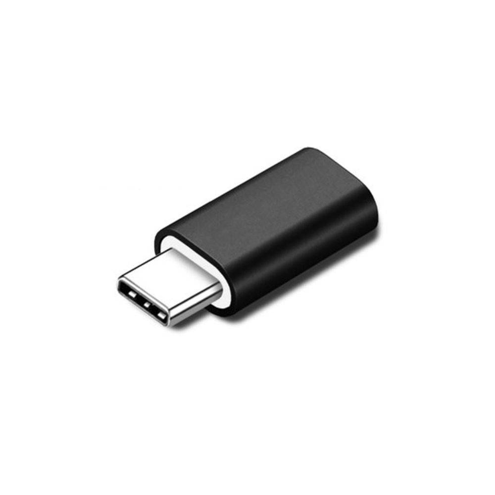 Lightning-USB-C-Adapter, schwarz, unterstützt das Aufladen mit bis zu 5 V