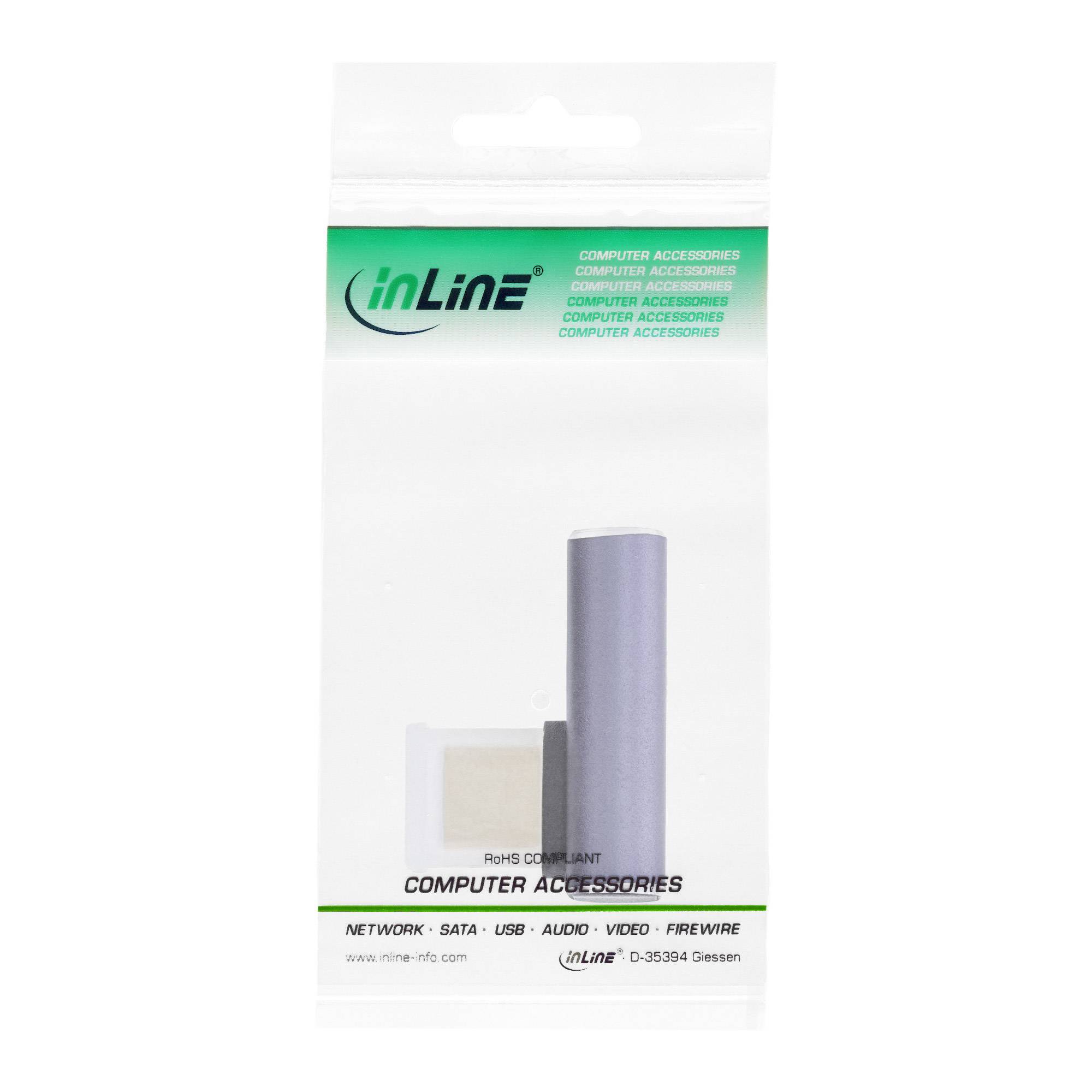INLINE - USB4 Adapter - USB-C Stecker/Buchse vertikal rechts/links gewinkelt