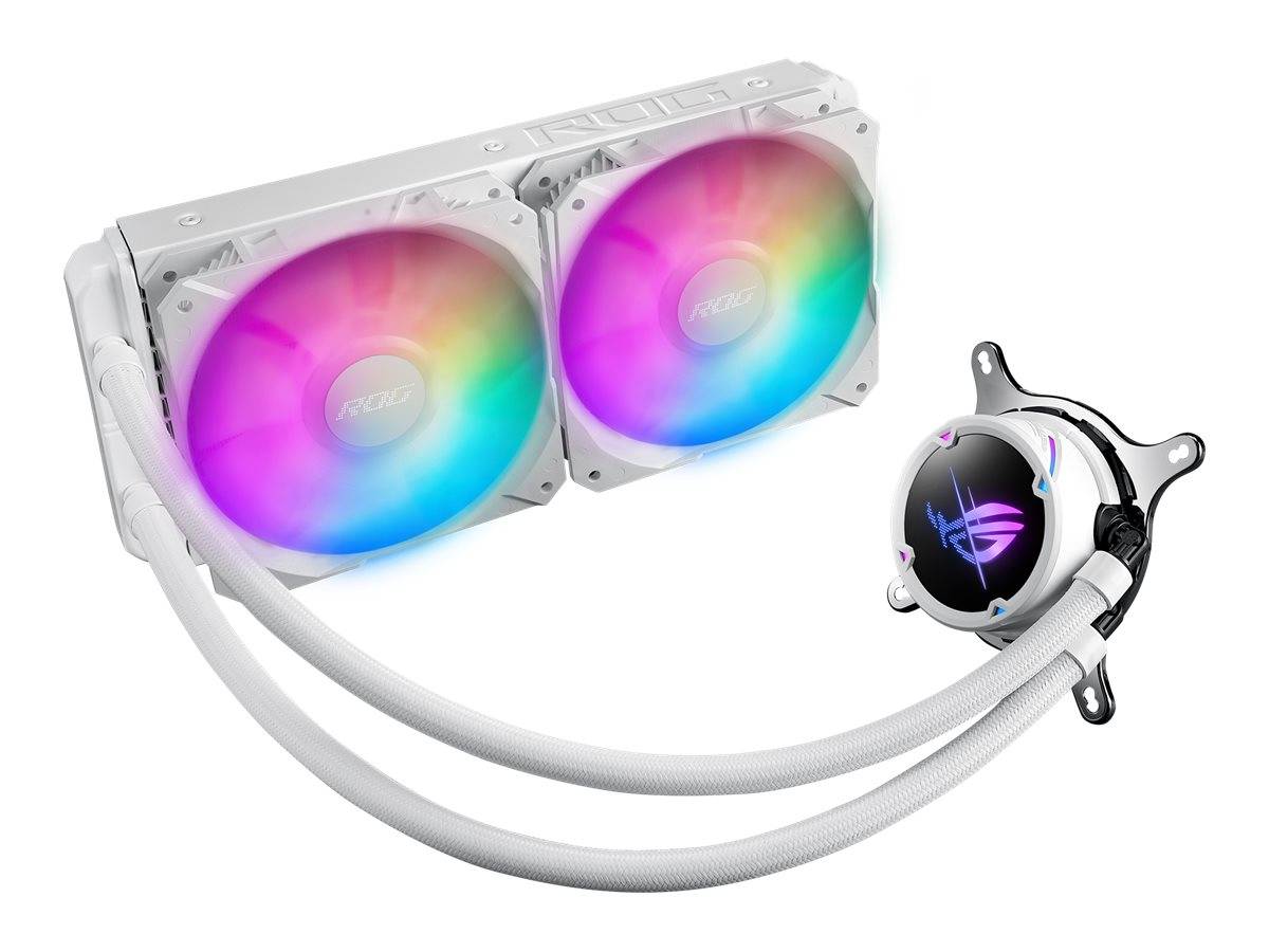 ASUS ROG STRIX LC II 240 ARGB - White Edition - Prozessor-Flüssigkeitskühlsystem - Kühlergröße: 240 mm - (für: LGA2011-3
