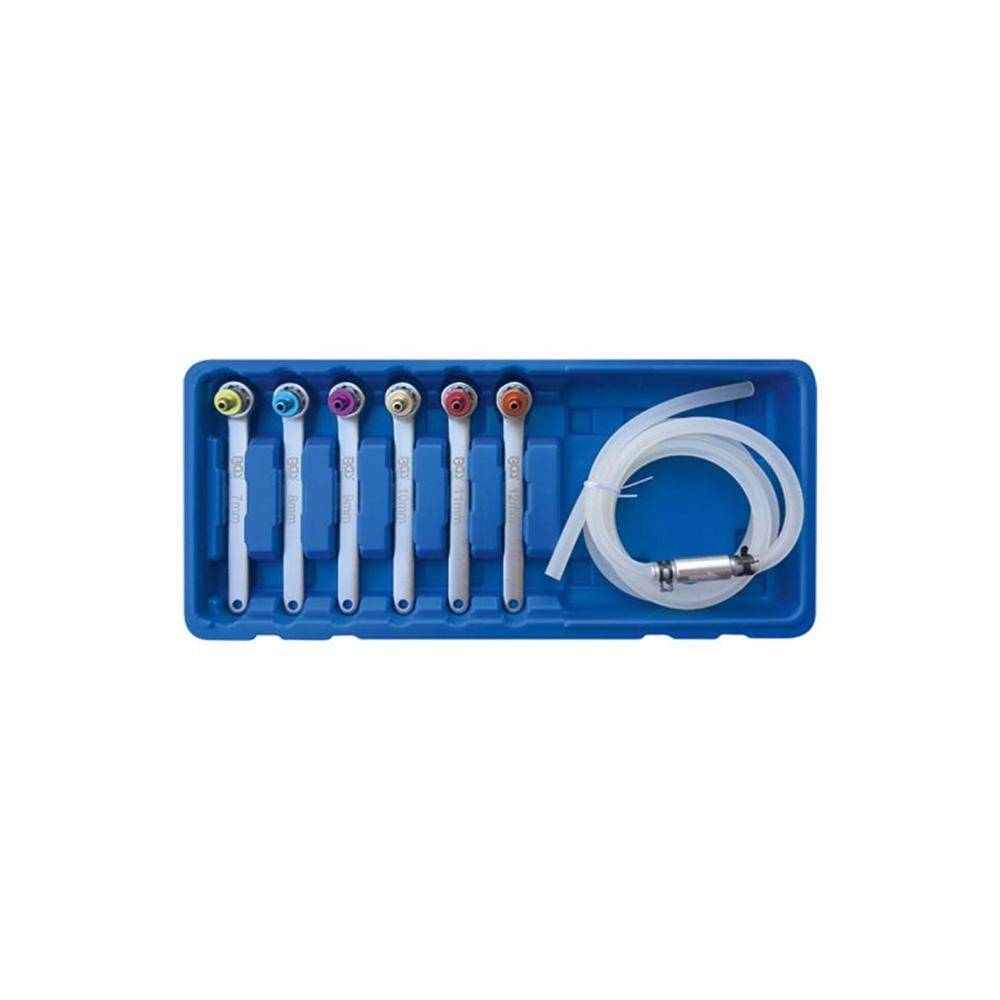 Bremsenentlüfterschlüssel-Satz - 7-teilig - Steckeinsatzgrößen 7 bis 12 mm