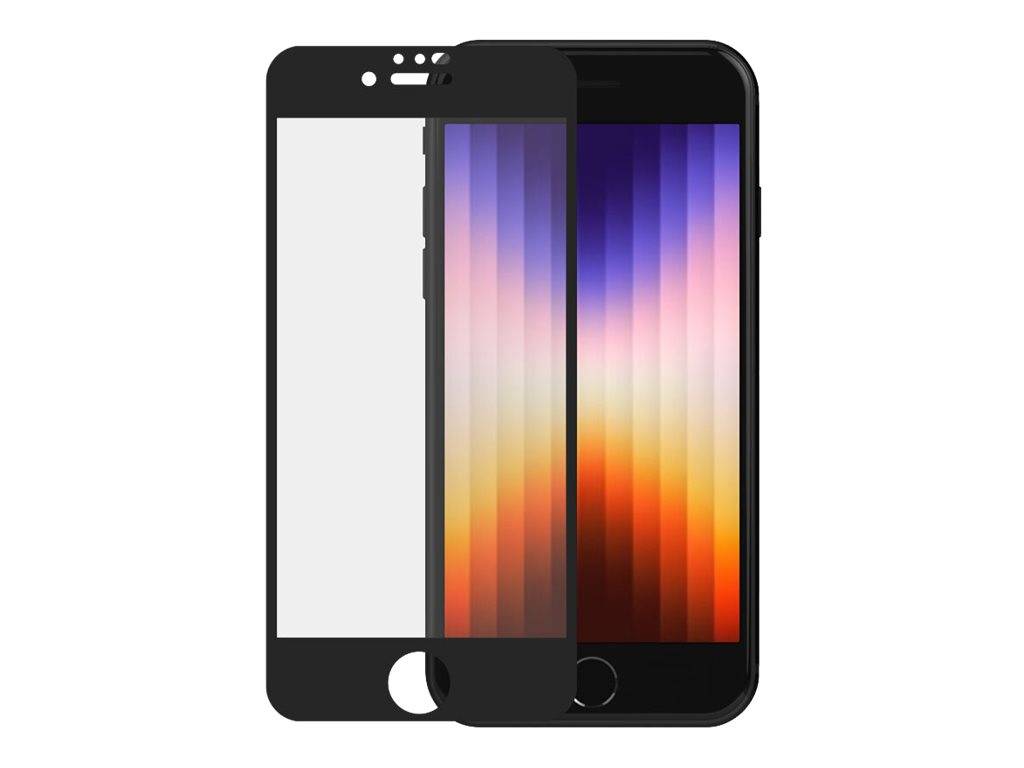 PANZERGLASS - SAFE. by PanzerGlass - Bildschirmschutz für Handy - Glas - Rahmenfarbe schwarz - für Apple iPhone 6, 6s, 7
