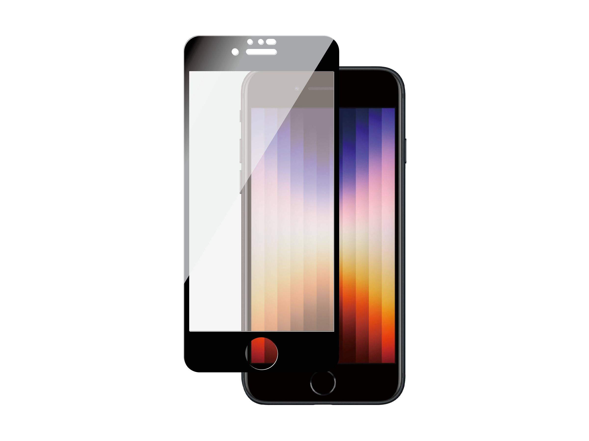 PANZERGLASS - SAFE. by PanzerGlass - Bildschirmschutz für Handy - Glas - Rahmenfarbe schwarz - für Apple iPhone 6, 6s, 7