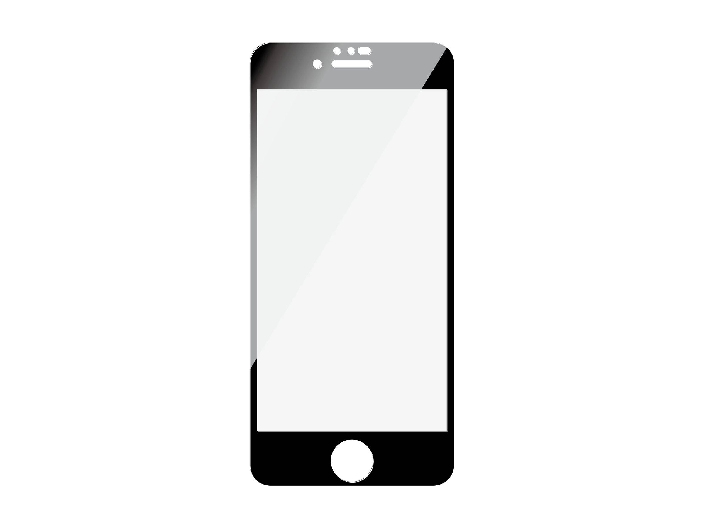 PANZERGLASS - SAFE. by PanzerGlass - Bildschirmschutz für Handy - Glas - Rahmenfarbe schwarz - für Apple iPhone 6, 6s, 7