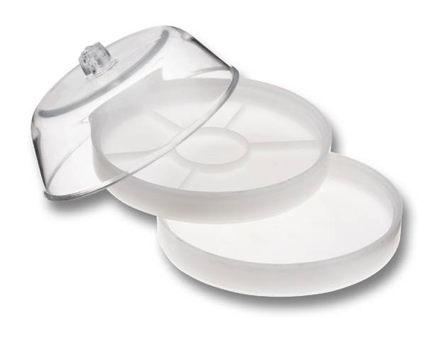 SELVA Staubschutzglocke mit 2 Schalen