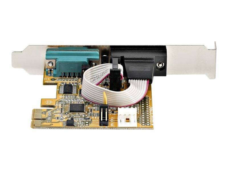 StarTech.com 2-Port PCI Express Serial Card, Dual Port PCIe to RS232 (DB9)