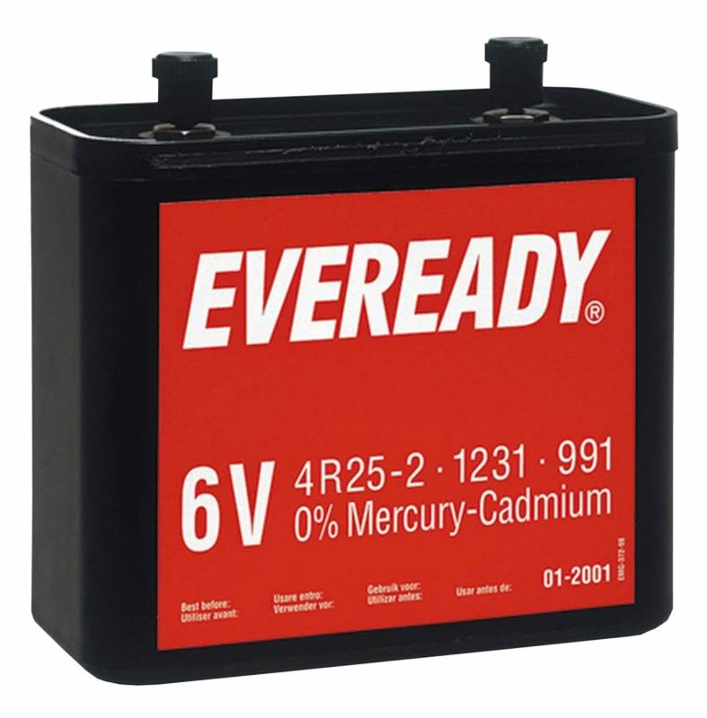 Eveready Blockbatterie 4R25-​2 Porto 22Ah 6V