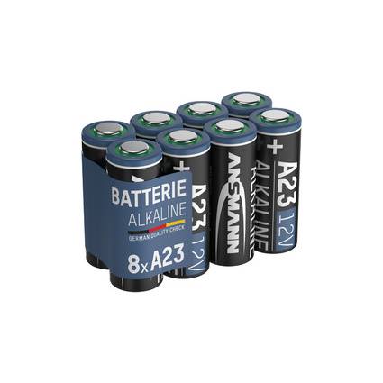 ANSMANN Alkaline Batterie A23/LR23, 12 Volt, 8er Pack