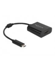 Delock Videoadapter - 24 pin USB-C männlich zu HDMI weiblich - 15 cm - Schwarz -