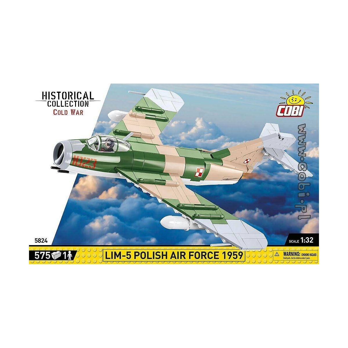 Lim-5 Polish Air Force 1959, Modell, 575 Teile, ab 7 Jahren