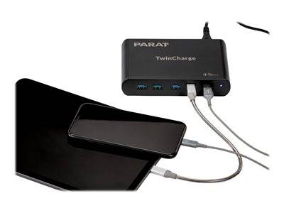 PARAT TC5 TwinCharger schwarz Notebook, PC & Tablet Optionen & Zubehör für Tablets