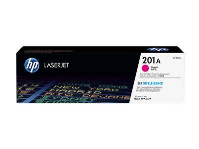 HP LaserJet 201A Magentatonerkassette mit Produktdetails und aufgelisteter Kompatibilität.