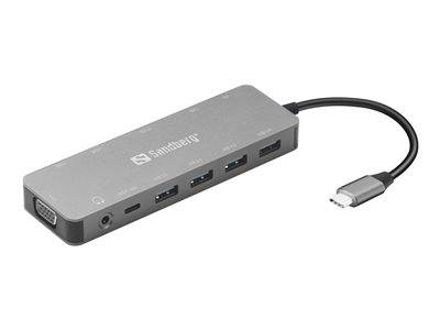 SANDBERG USB-C 13-in-1 Travel Dock Notebook, PC & Tablet Optionen & Zubehör Docking Notebooks &