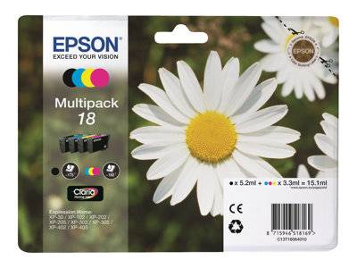 EPSON 3LB 18 ink cartridge 4-pack Drucken, Scannen & Verbrauchsmaterial Verbrauchsmaterialien - &