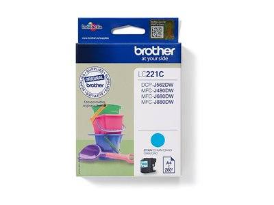 BROTHER LC221C ink cyan 300 pages Drucken, Scannen & Verbrauchsmaterial Verbrauchsmaterialien - &