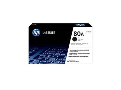 HP LaserJet 80A Schwarztoner-Kartusche. Entwickelt für professionelle Ergebnisse mit Laserdruckern. Kompatibel mit HP LaserJet Pro 400, M401, M425 Modellen.