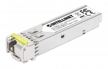 INTELLINET Gigabit SFP-Modul / Mini-GBIC Transceiver WDM bidirektional für LWL-Kabel Aktive