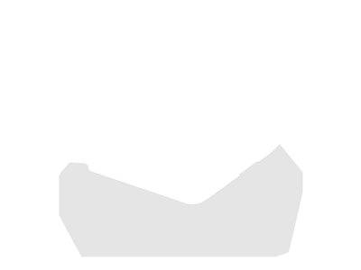 Ein minimalistisches geometrisches Symbol, das einer stilisierten Krone oder einer Bergkette ähnelt, in hellgrauer Farbe vor weißem Hintergrund.