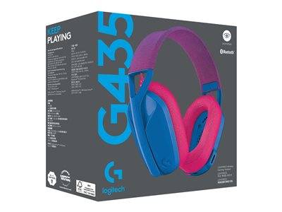LOGI G435 LightSpeed Headset Blue Eingabe / Ausgabe Kopfhörer & Headsets