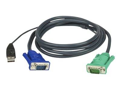 ATEN 2L-5201U KVM-Kabel VGA USB 1,2m Peripheriegeräte & Zubehör KVM KVM Switches