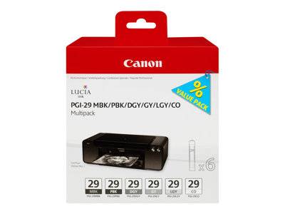 CANON PGI-29 MBK/PBK/DGY/GY/LGY/CO Multi Drucken, Scannen & Verbrauchsmaterial Verbrauchsmaterialien