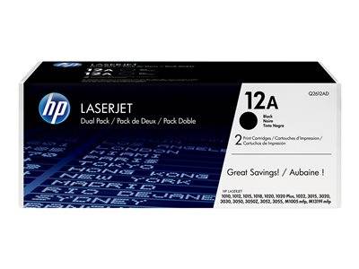 HP Toner 12A schwarz 2-pack HV Drucken, Scannen & Verbrauchsmaterial Verbrauchsmaterialien