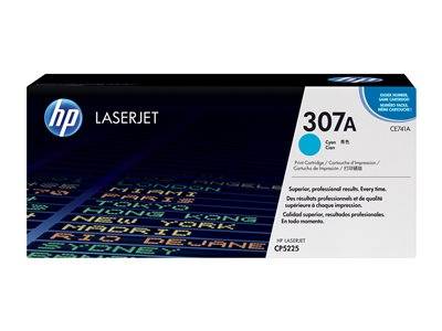Tonerpatrone für HP LaserJet 307A, Cyan. Geeignet für hochwertige, professionelle Drucke. Modell: CP5225