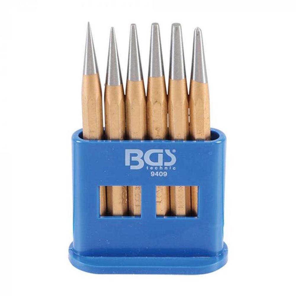 Durchtreiber-/ Körner-Satz - 6-teilig - Länge 120 mm - Größe 1 bis 5 mm